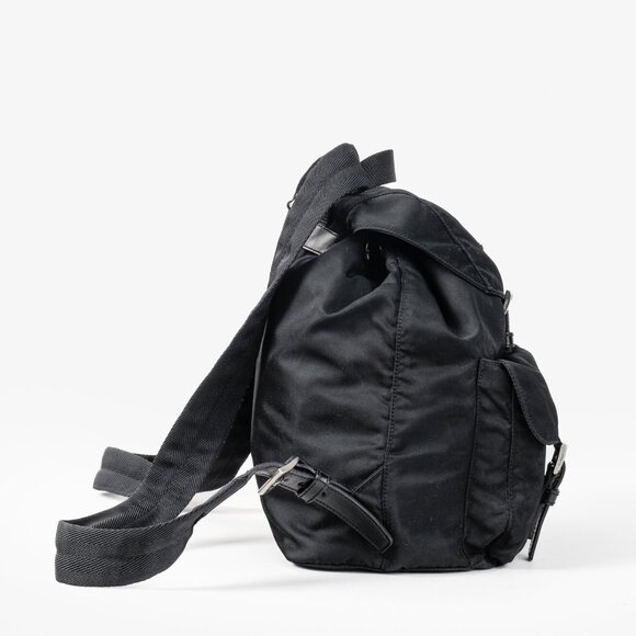 Prada Saffiano-Trimmed Tessuto Backpack - Picture 3 of 16